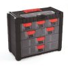 plastovy organizer zavesny multicase cargo 400x200x326 cervene uchyty