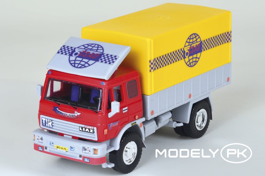 1475 LIAZ 110.053 VALNÍK 4X2 ČSAD, Monti system, ModelyPK , stavebnice bez lepidla a barev, SEVA