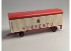 HUMBERTO cirkusový nákladní přívěs se střechou 1:87
