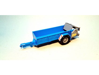 1:43 - rozmetadlo RUR-5 k traktoru Zetor Crystal 12045 - hotový model - modrý