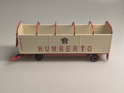 HUMBERTO cirkusový nákladní přívěs s oblouky  1:87