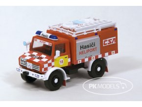 PK Models 1337 Unimog Hasici 3 CSA Heliport 18 bile pozadi