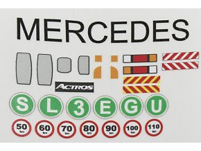 Mercedes Actros samolepky Monti system