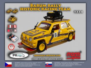 Renault R5 service car Barum rally historic team