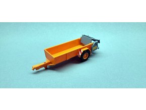 1:43 - rozmetadlo RUR-5 k traktoru Zetor Crystal 12045 - hotový model - oranžová
