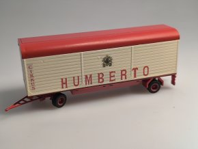 HUMBERTO cirkusový nákladní přívěs se střechou 1:87