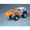 ZETOR Crystal 12045 s čelním nakladačem - stavebnice 1:43 - modrý