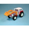 ZETOR Crystal 12045 s čelním nakladačem - stavebnice 1:43 - červený