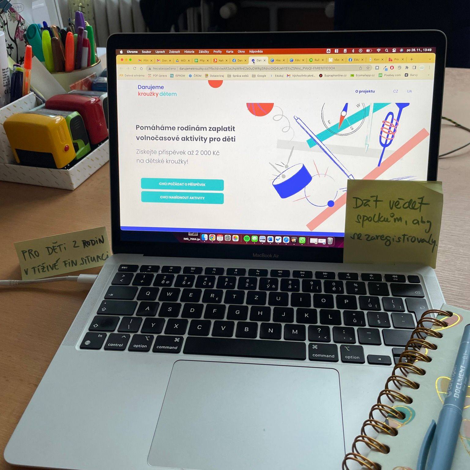 Darujte kroužky dětem - finanční podpora