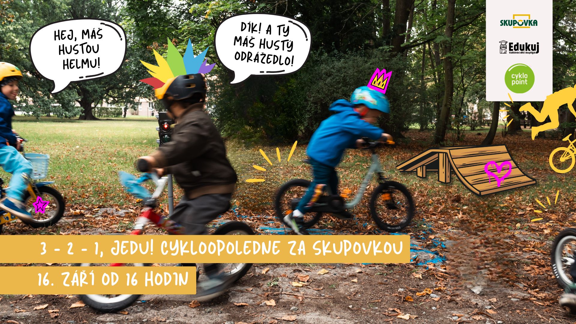 🚲 3–2–1, jedu! Cykloodpoledne za Skupovkou