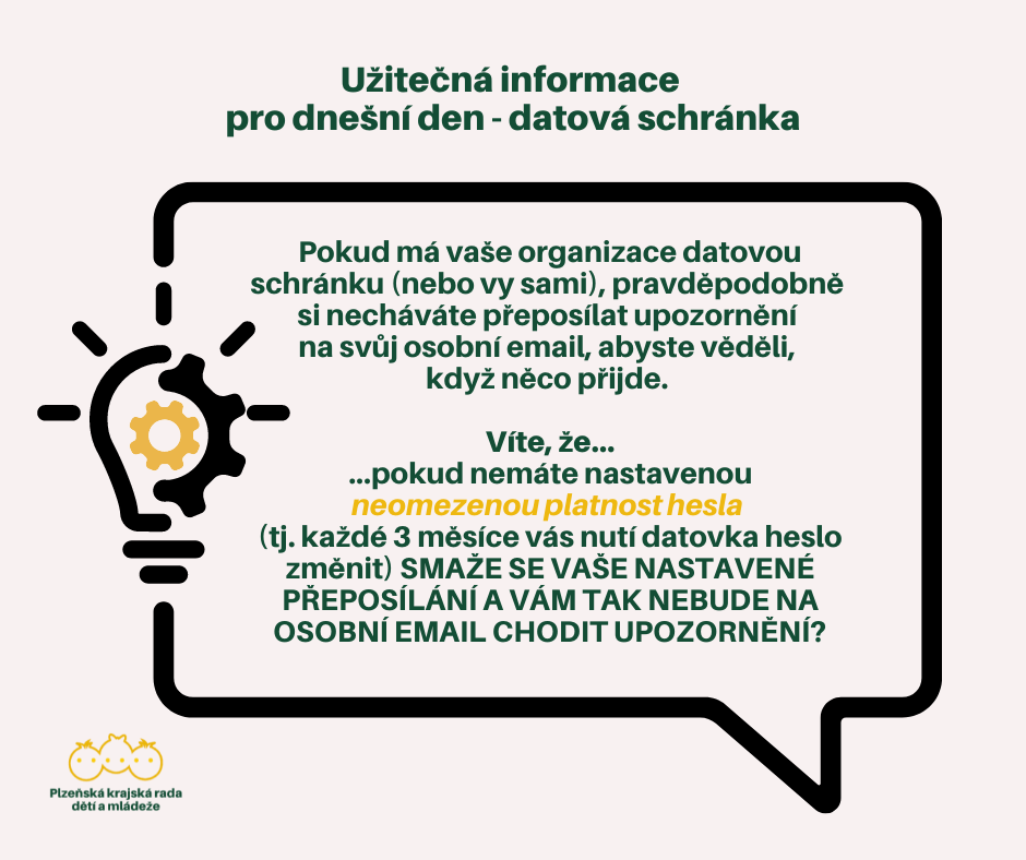 Nastavení emailů pro datovou schránku