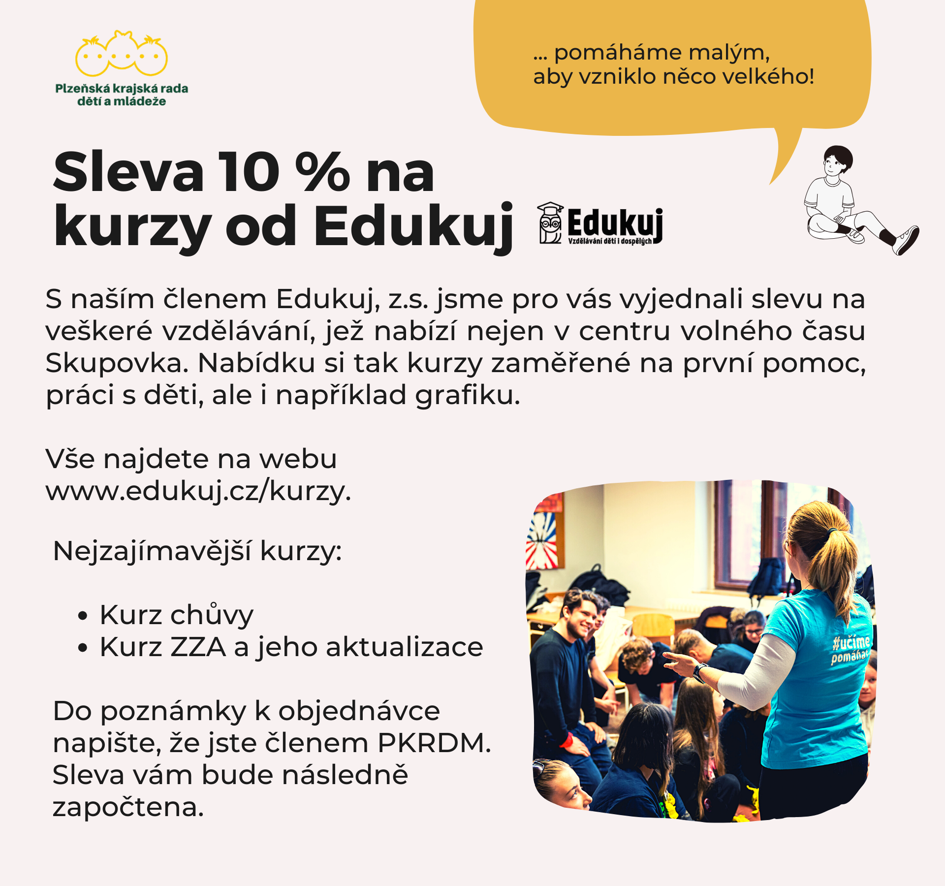 Sleva na kurzy od Edukuj