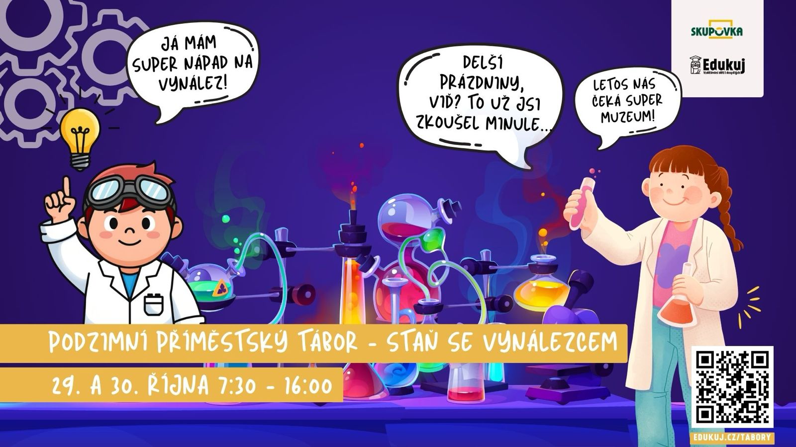 Podzimní příměstský tábor - staň se vynálezcem 29. a 30. října