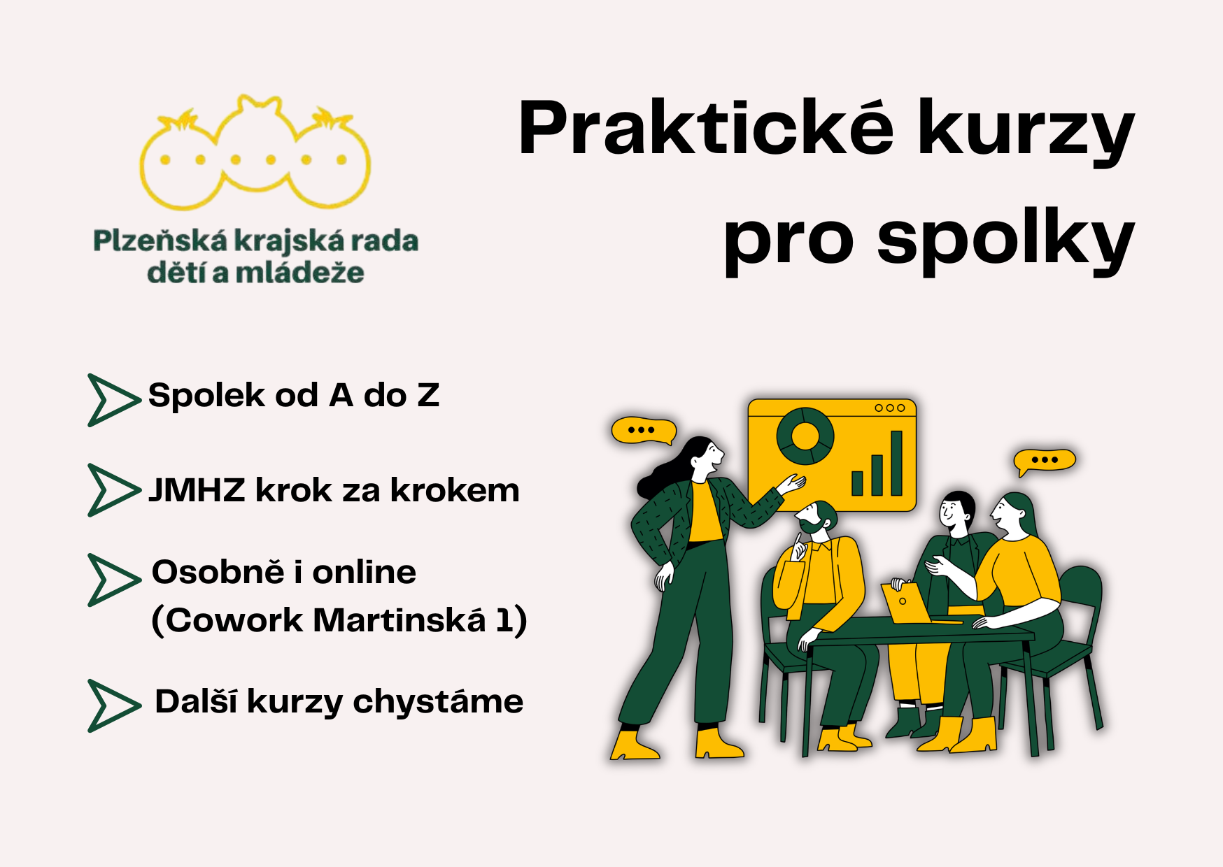Praktické kurzy pro spolky
