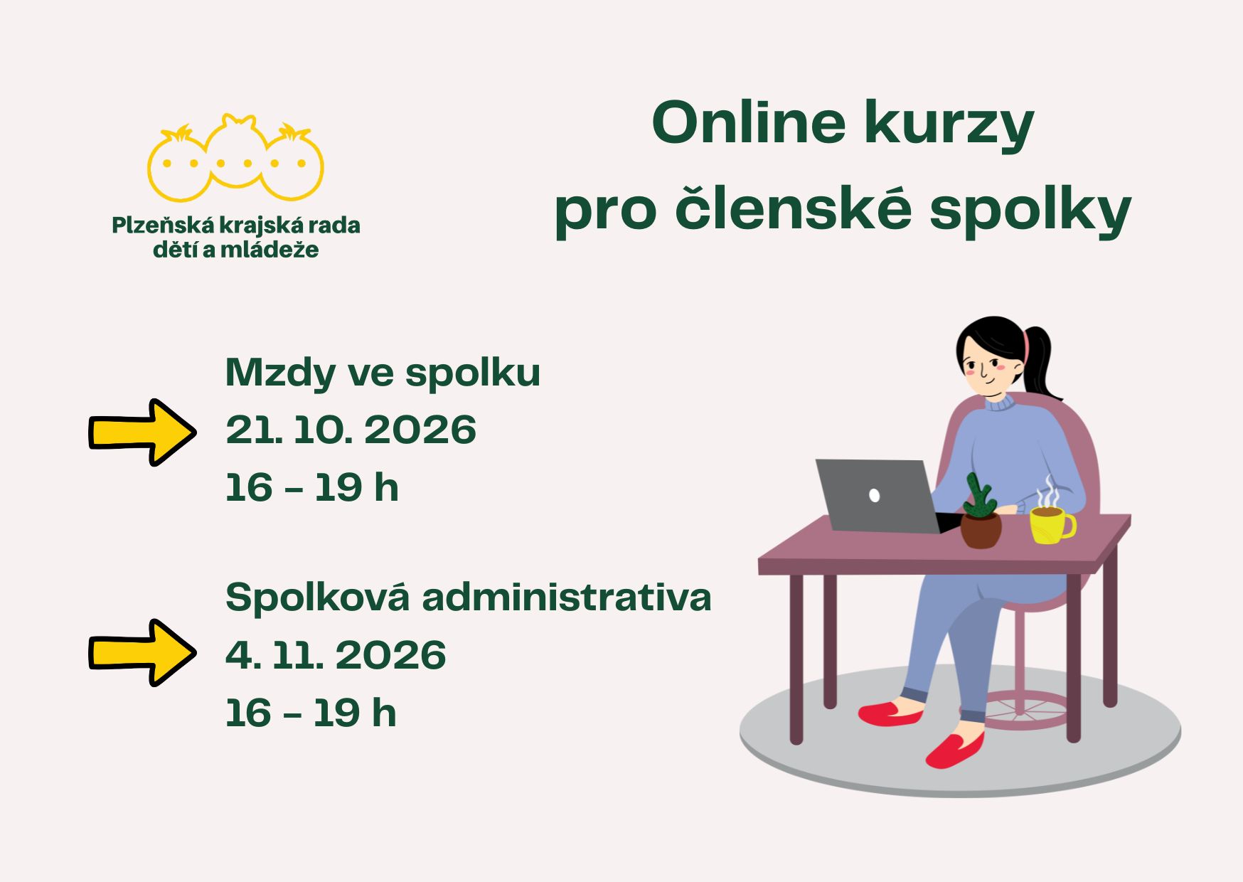 Další online kurzy pro členské spolky