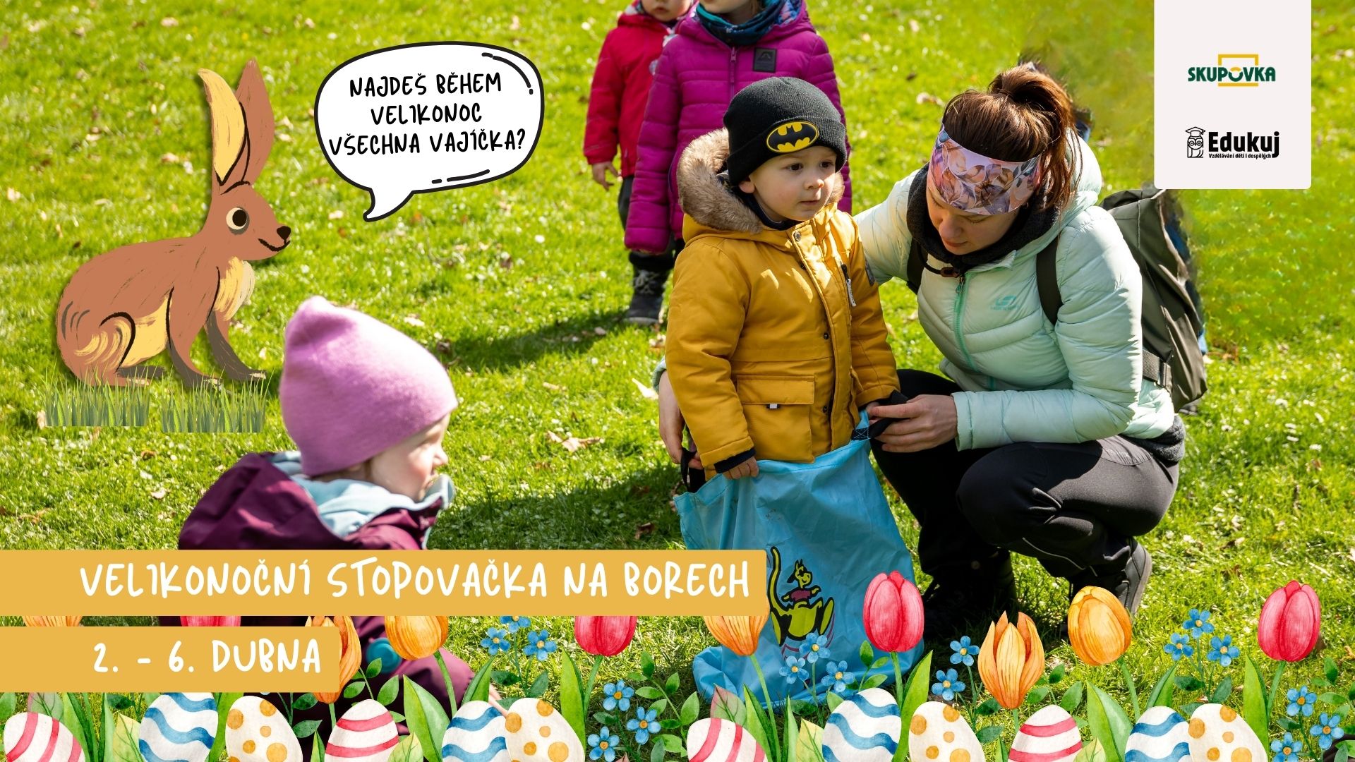 Velikonoční stopovačka na Borech