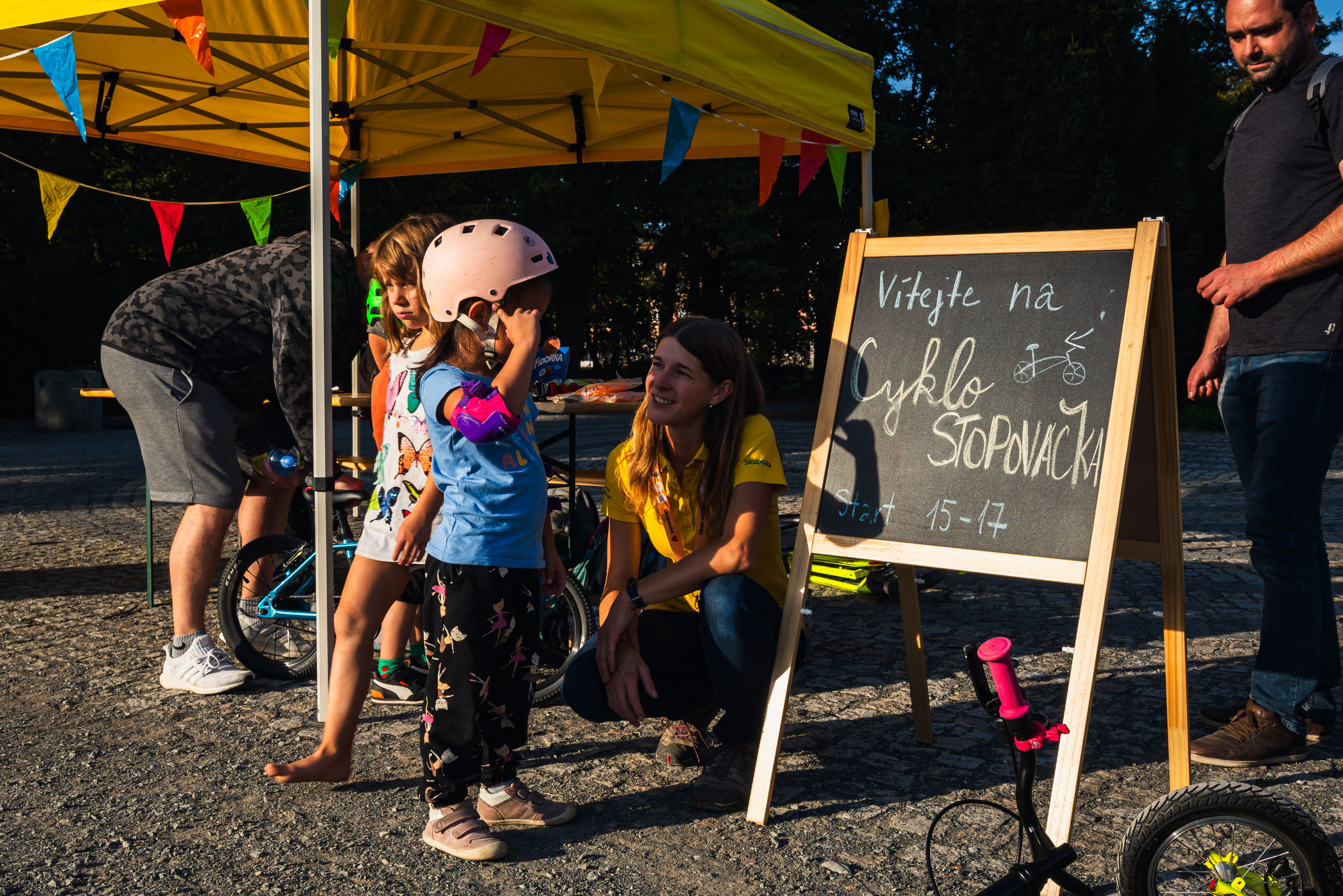 Cyklostopovačka v Borském parku