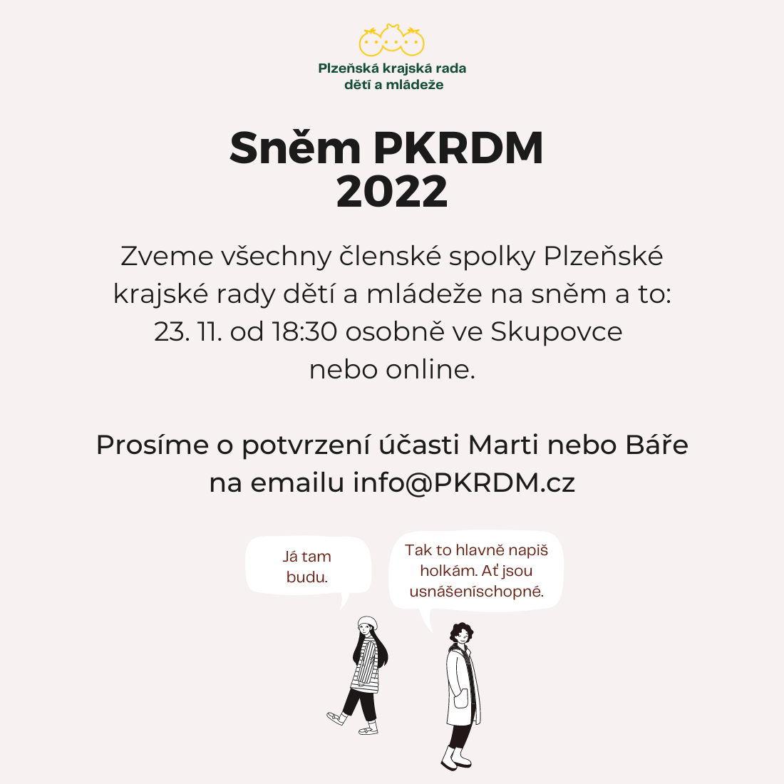 Sněm 2022 - zveme členské spolky