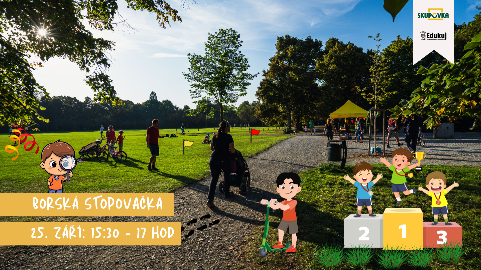 Stopovačka v Borském parku