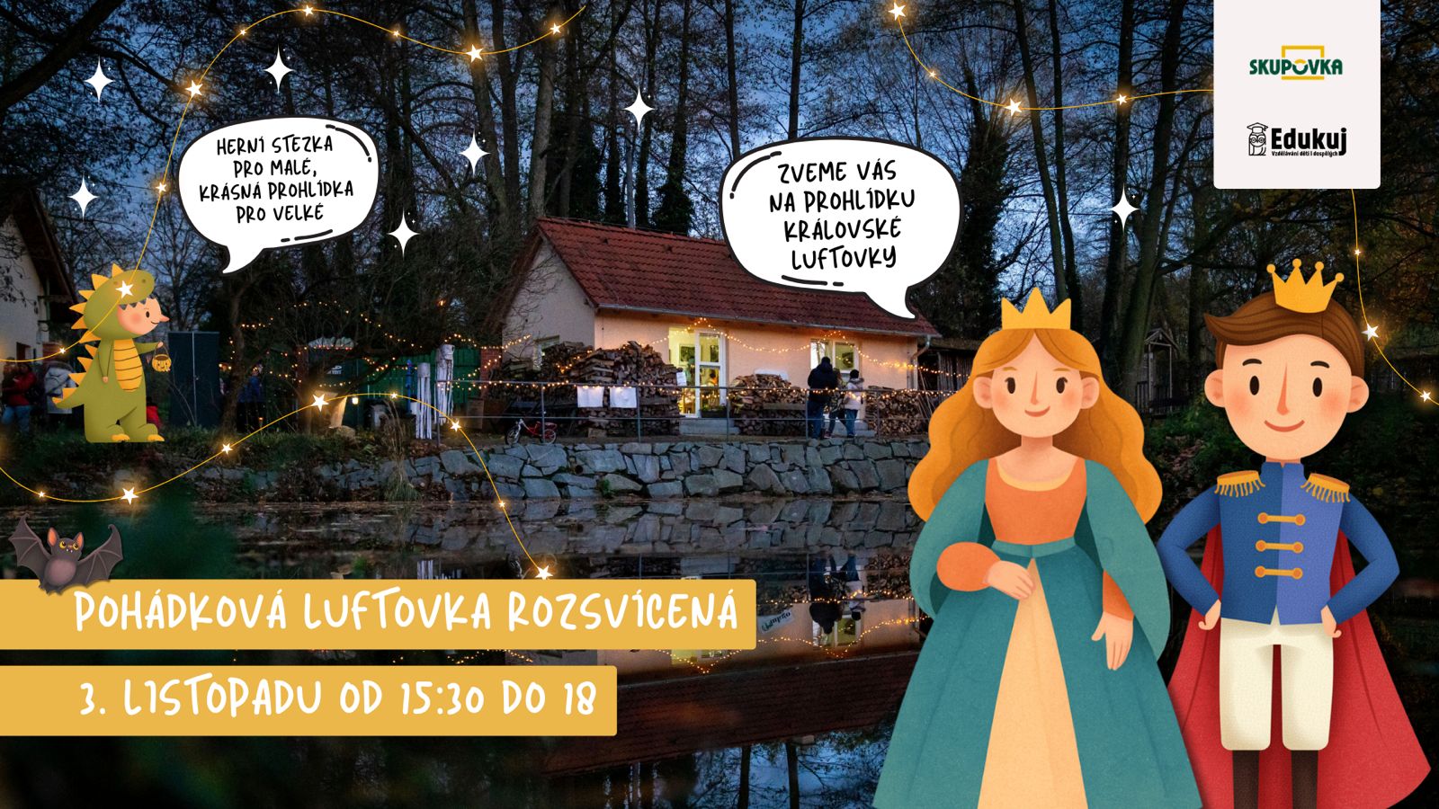 Pohádková Luftovka rozsvícená ✨