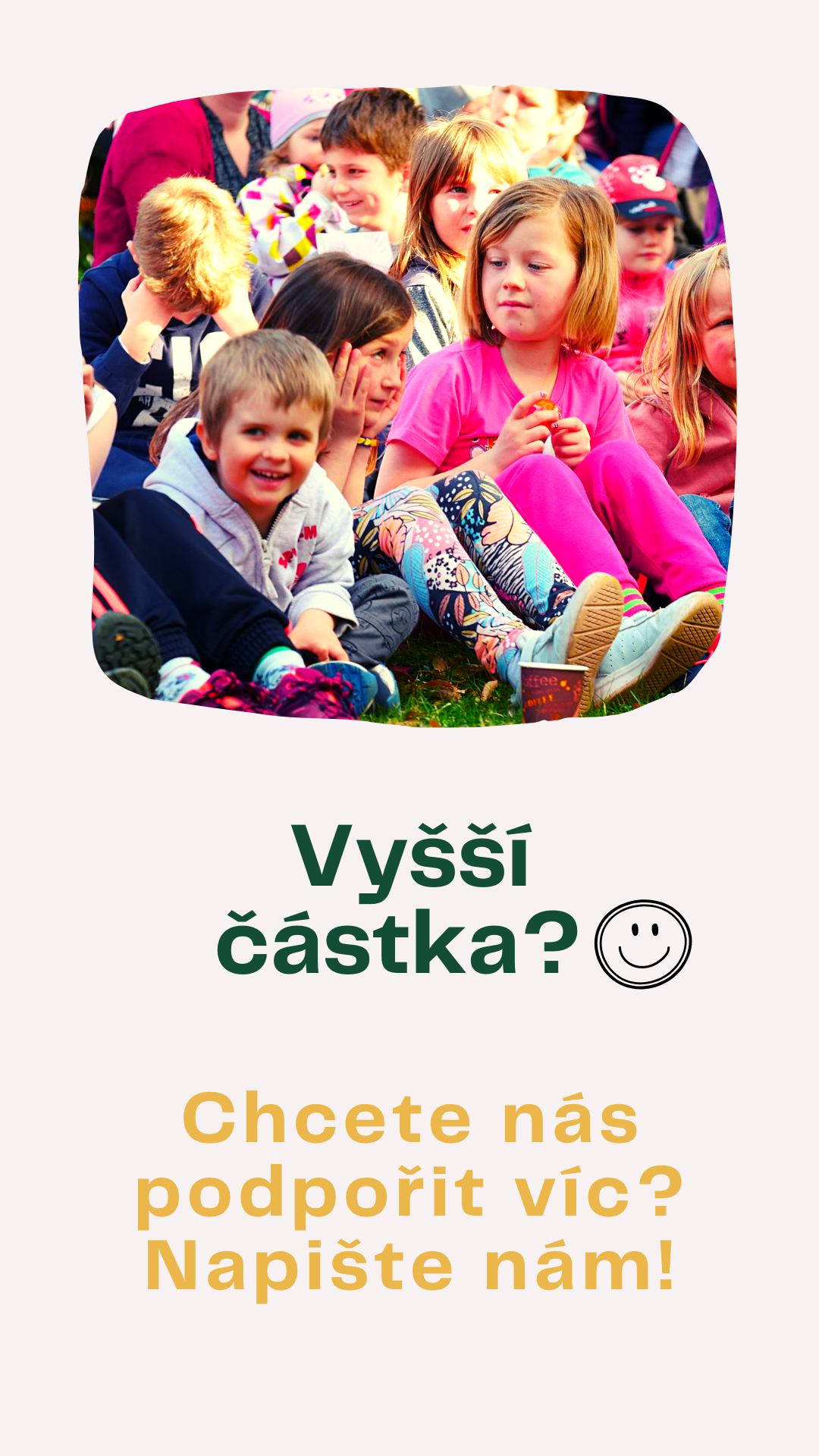 Rádi byste nás podpořili větší či pravidelnou částkou? Chcete se stát naším srdcařem? Posloucháme :).