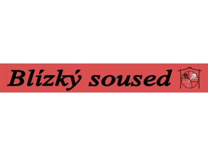 logo Blízký soused SVG red bg Pavla Fáberová