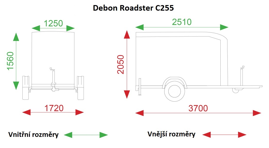 Dimensions Debon C255