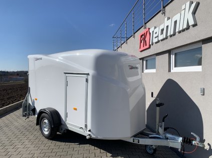 Aerodynamic trailer Debon Cargo 1300 WHITE, side doors, sheet metal discs