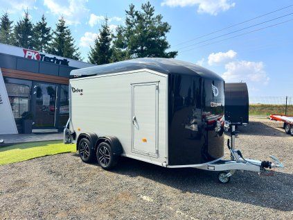 Debon C700 ALU nero – rimorchio furgonato chiuso