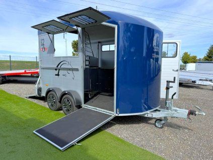Cheval Liberté MAXI 2 blau – Schrägsteher für 2 Pferde 13.