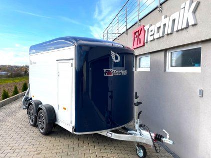 Debon C500 ALU blu – rimorchio furgonato chiuso