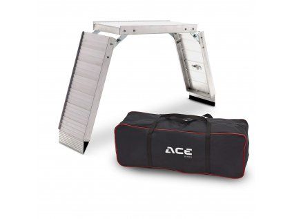 ACEBIKES COMPACT® rampă încărcare motocicletă pliabilă 2000×250 mm