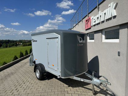 Nebržděný skříňový přívěs DEBON C255 UB® COMPOSITE, ŠEDÝ, 750 kg
