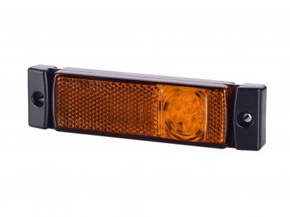 HORPOL Lumină de poziție LED galbenă cu cablu și conector AMP