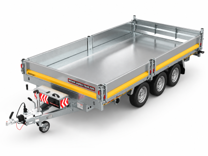 Dömper BRIAN JAMES 370x210, 2x dugattyúrúd, 3500 kg