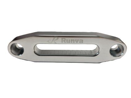 Průvlak pro syntetické lano, rozteč šroubů 123 mm, Runva