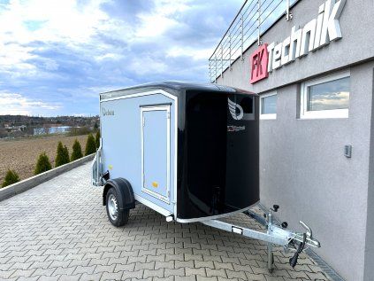 Nebržděný skříňový přívěs DEBON C255 UB® COMPOSITE, ČERNÝ, 750 kg
