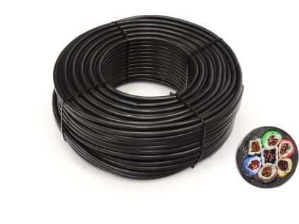 Seven-color trailer cable 7x1 mm, 200m
