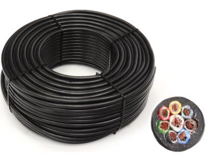 Cablu de opt culori pentru remorci (7x1 mm + 1x1,5 mm), pachet de 100 m