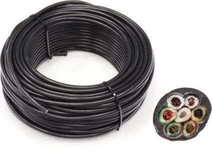 Cablu remorca 6x0,75 mm (negru/maro/alb/rosu/verde/galben), pachet de 50m