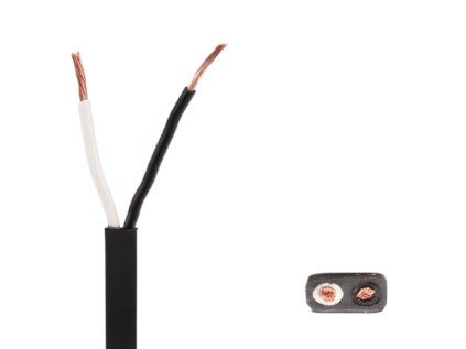 Flachkabel für Anhänger, 2 x 0,75 mm, für QS75-Stecker, Meterware