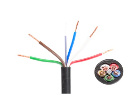 452357 1 452357 kabel pro privesy 5x0 75 mm hneda bila cervena zelena modra metraz