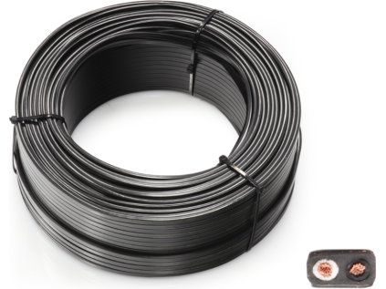 Cablu plat, dublu, 2x0,75, 5,7x3,6 mm, pentru conectori QS75, pachet de 100 m