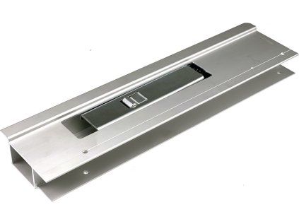Levý uzávěr bočnice přívěsu, s lemem, 350 mm, EUROCLIP