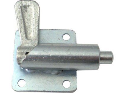 Locking pin with spring, right (with plate)