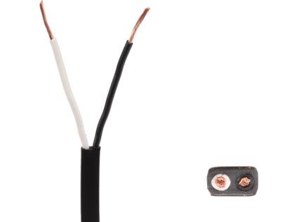 Flat cable for trailers 2 x 1.5 mm, for QS150 couplings (Aspöck, Jaeger, SNAP-IN), by the meter