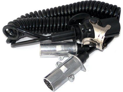 Reduction 15 pole to 2x 7 pole 24V, spiral cable 3.5m, BEO