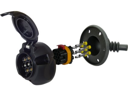 454207 3 454207 zasuvka 7 polu 12v plastova vodotesna podlozka jaeger