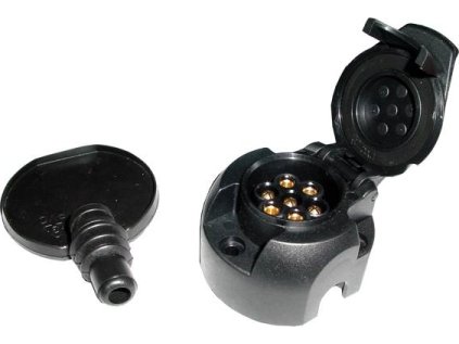 454237 1 454237 zasuvka 7 pol 12v plastova podlozka bocni vyvod pravy