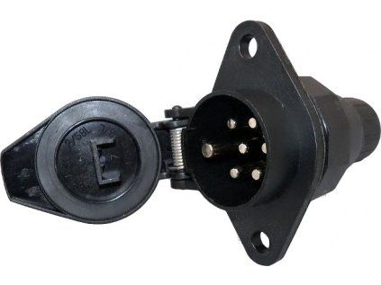 Priză 7 poli 24V tip N - principal (pini), plastic, TESAT